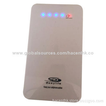 Slim Power Bank, 10,000mAh High-capacity, Sized 130*80*9mm, 5V DC/1A Input